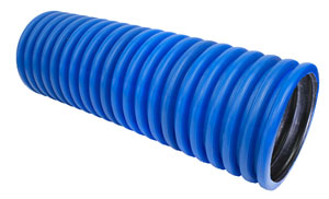 Труба гофрированная двустенная синяя 200 мм